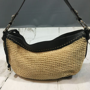 Brighton Straw and Leather Lined Purse
